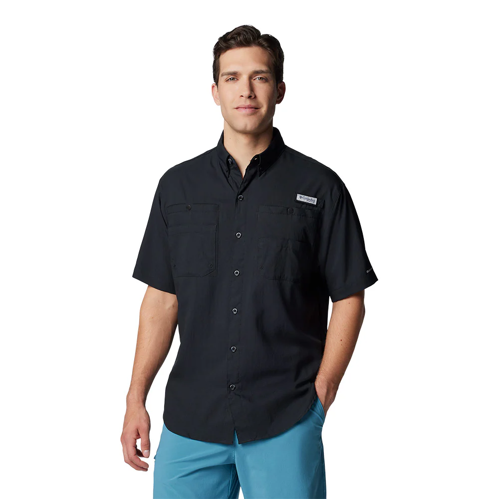 COLUMBIA PFG Tamiami™ II Short Sleeve Men's Fishing Shirt - Black - 2XL (US SIZE)