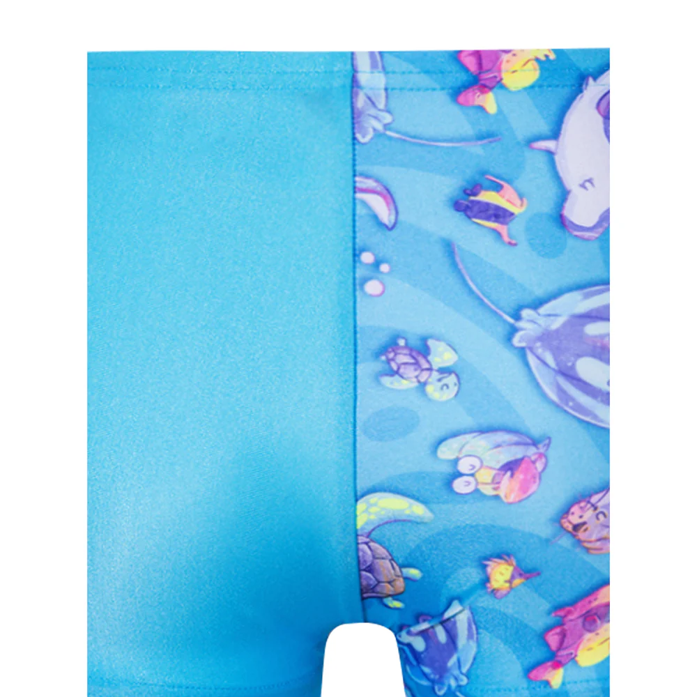 SPEEDO Digital Allover Aquashort Boys Swim Shorts - Blue - 2 YEARS