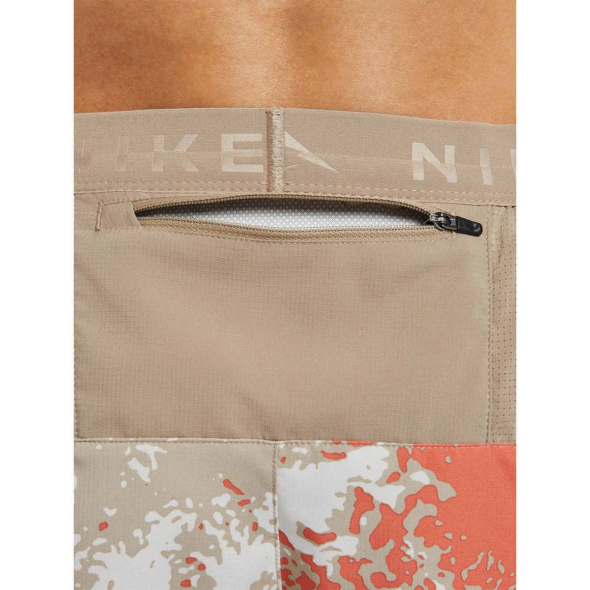 NIKE Trail Stride 7" Brief-Lined Men's Running Shorts - Brown - L (US SIZE)