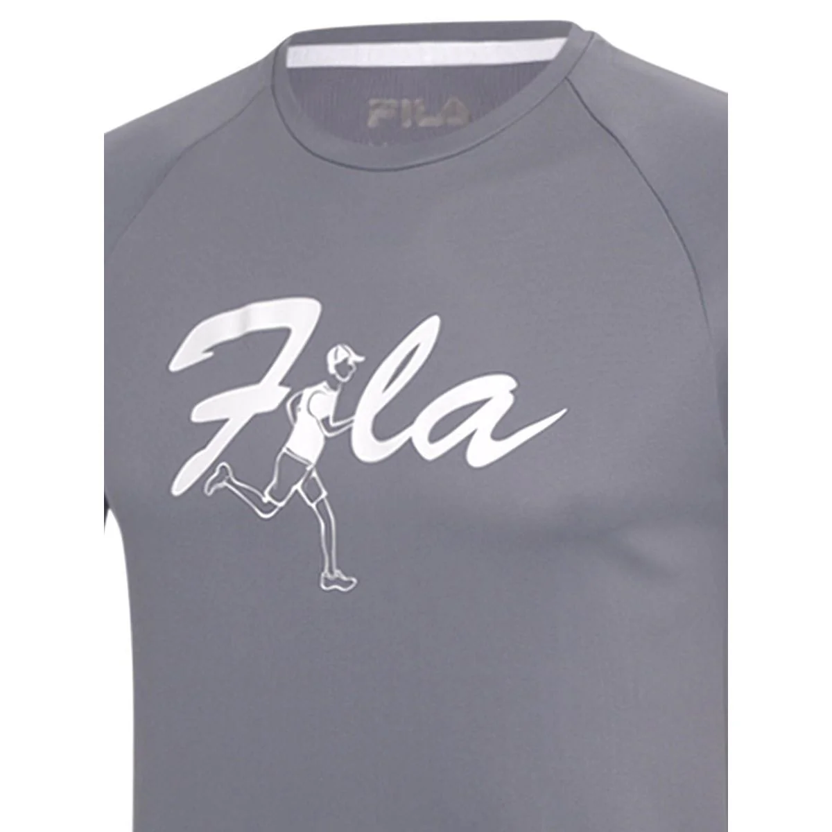 Мужская тренировочная футболка Fila Tennis TSA240814M — цвет серый, размер 2XL (американский размер)