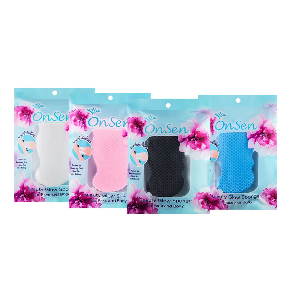 Onsen Sponge Beauty Glow Exfoliating Sponge Random 1 Color