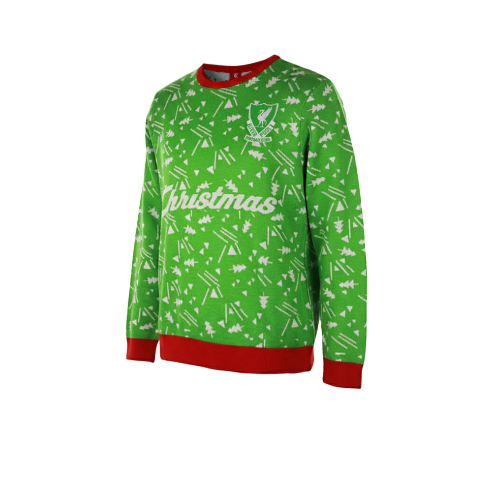 LFC Retro Christmas Men's Sweatshirt - Green - 2XL (UK SIZE)
