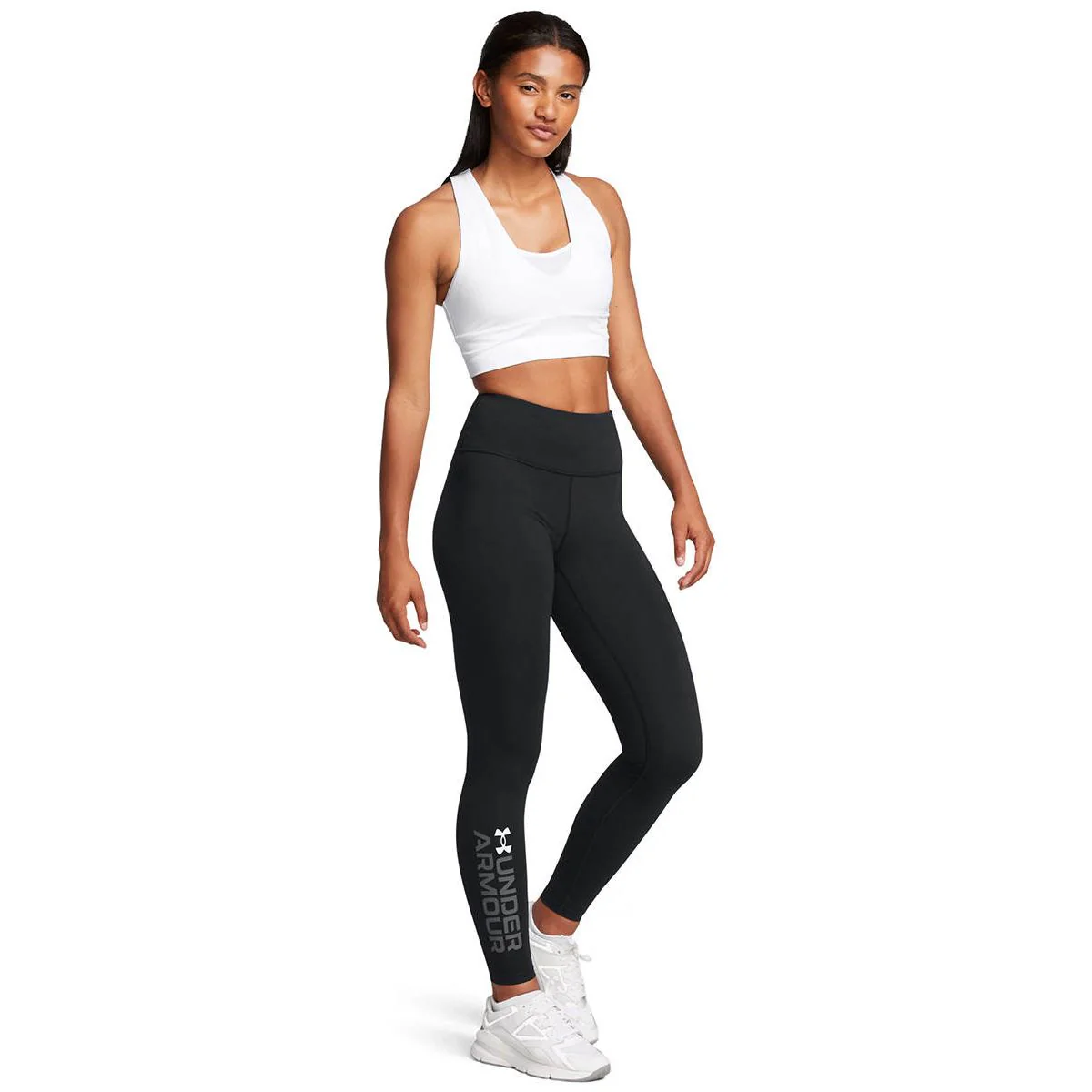 UNDER ARMOUR Campus Graphic Women's Training Leggings - Black - L (US SIZE)