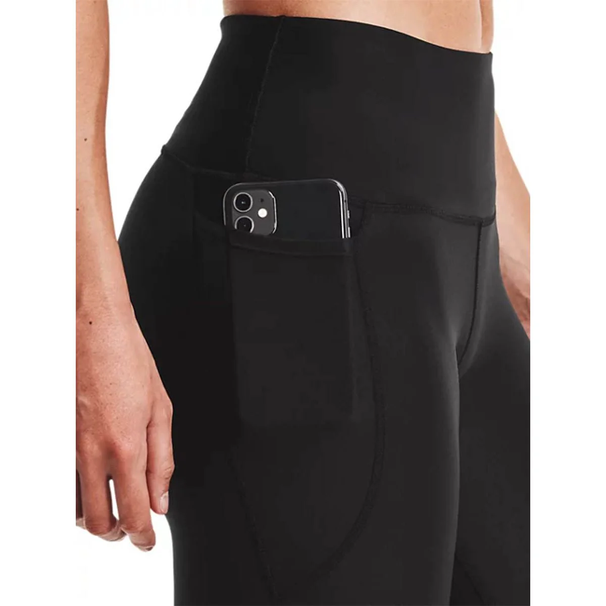 UNDER ARMOUR HeatGear® No-Slip Waistband Ankle Women's Training Pants - Black - L (US SIZE)