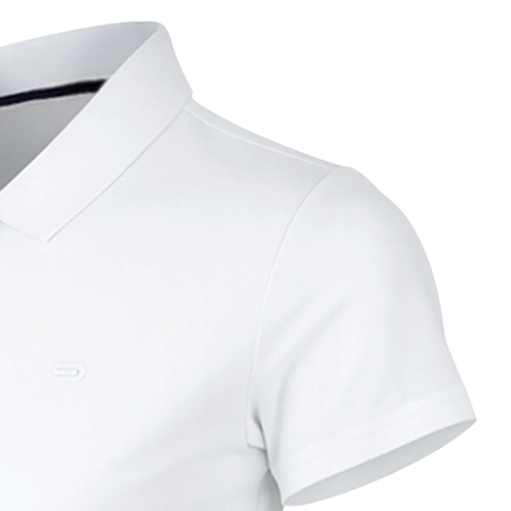 Женское поло для гольфа 9NINE Basic — цвет белый, размер L (американский размер)