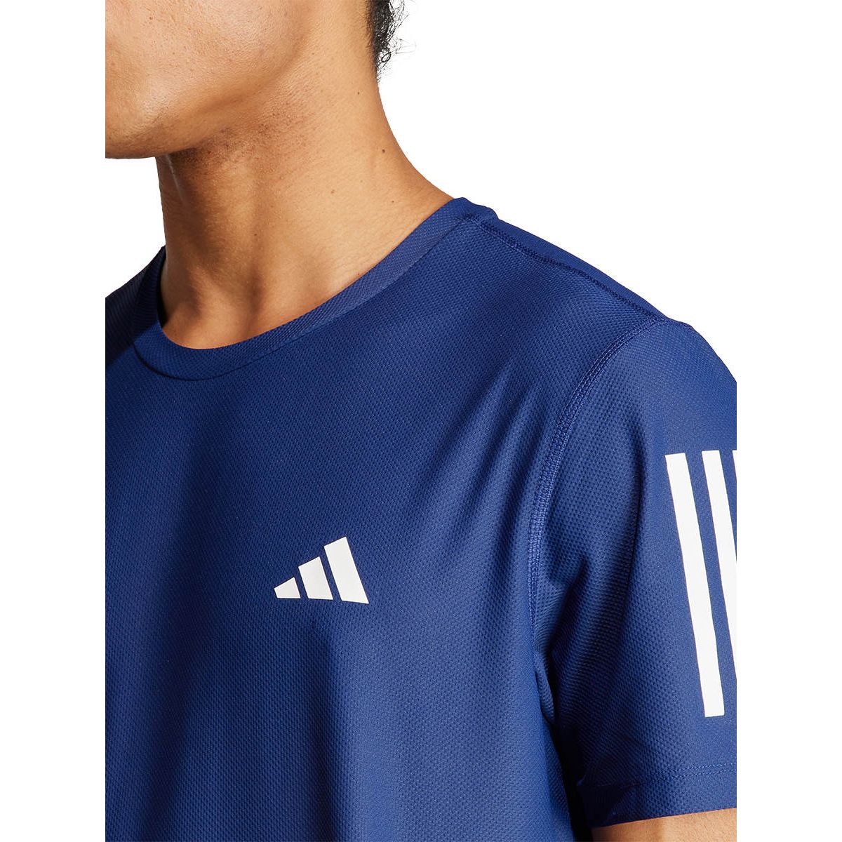 ADIDAS Own The Run Men's Running T-shirt - Blue - 2XL (ASIAN SIZE)