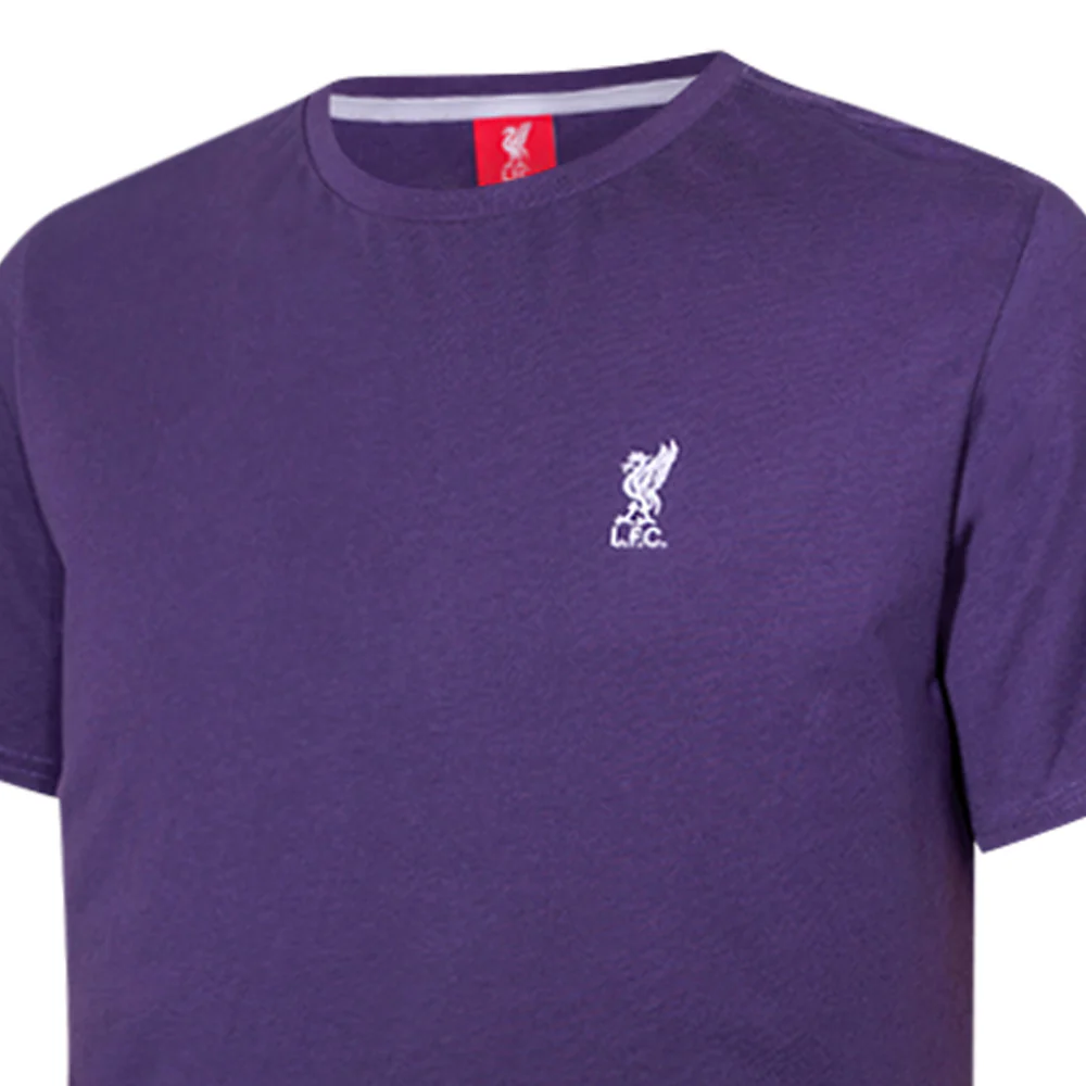 LFC Liverbird Emblem Men's T-Shirt - Purple - 2XL (UK SIZE)