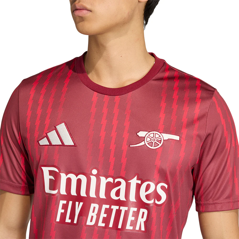Мужская джерси Adidas Arsenal Pre-Match 2025/26 — цвет красный, размер 2XL (UK SIZE)