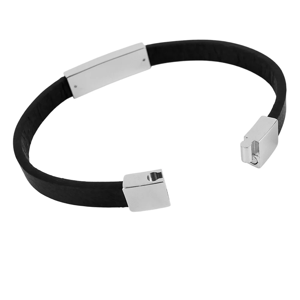 LFC Leather Unisex Bracelet - Black - ONE SIZE