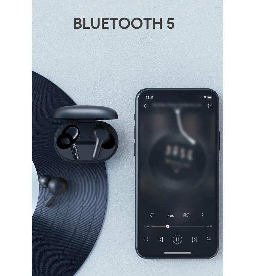 AUKEY EP-T25 Wireless Earphone - Black - ONE SIZE