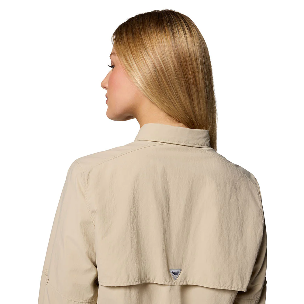 COLUMBIA PFG Bahama™ II Long Sleeve Women's Fishing Shirt - Beige - L (US SIZE)