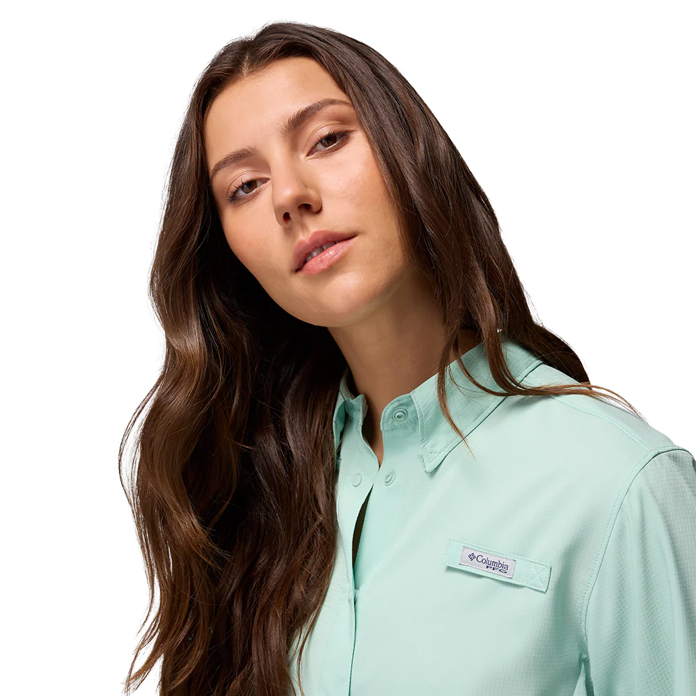 COLUMBIA PFG Tamiami™ II Long Sleeve Women's Fishing Shirt - Green - 2XL (US SIZE)