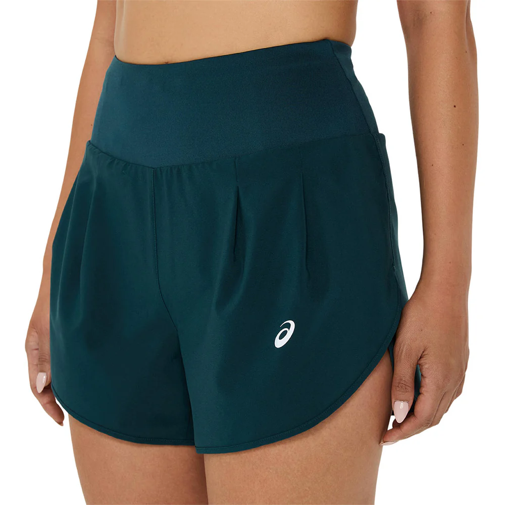 Женские беговые шорты Asics Road 3.5In — цвет зеленый, размер L (азиатский размер)