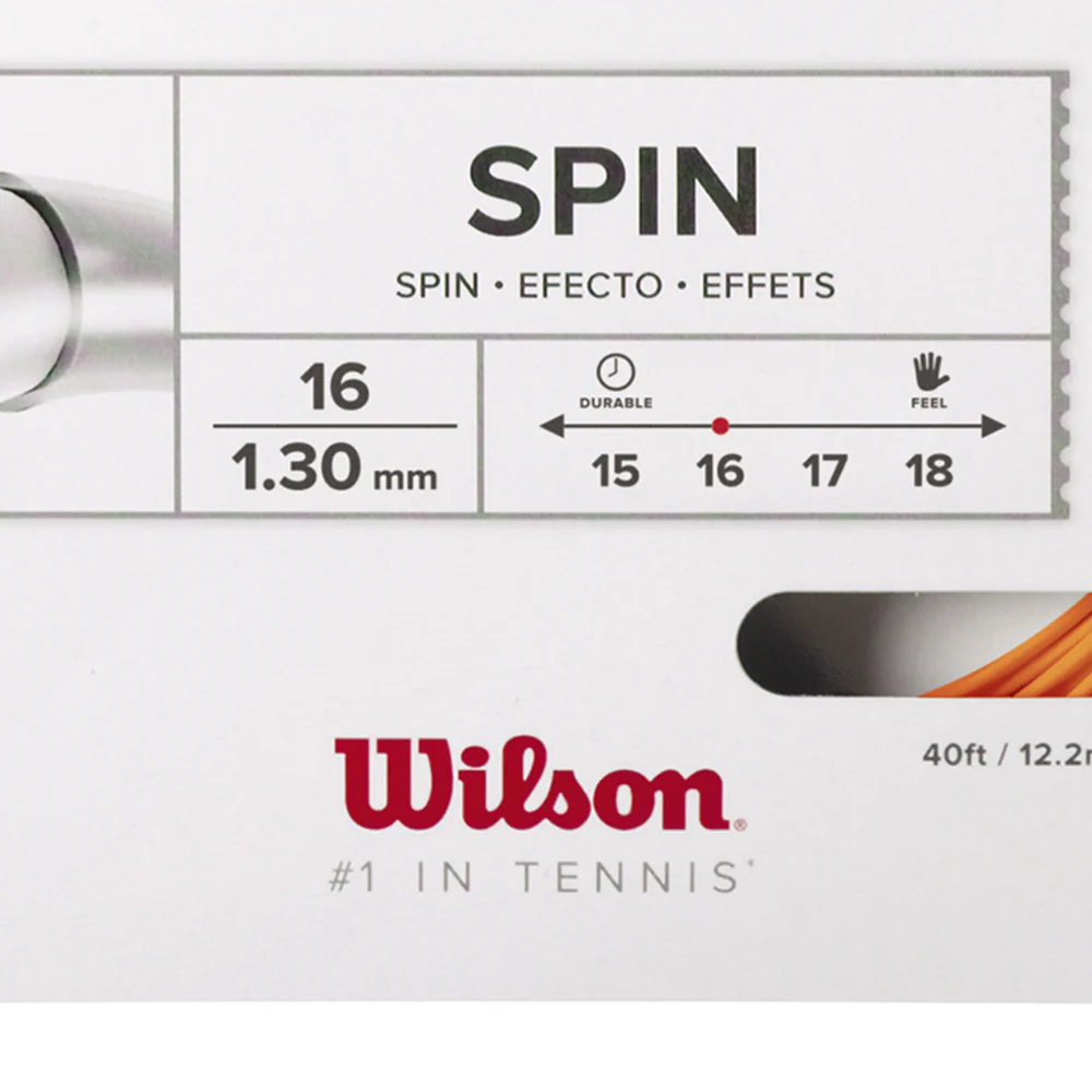 WILSON Revolve 16 Tennis String - Orange - ONE SIZE