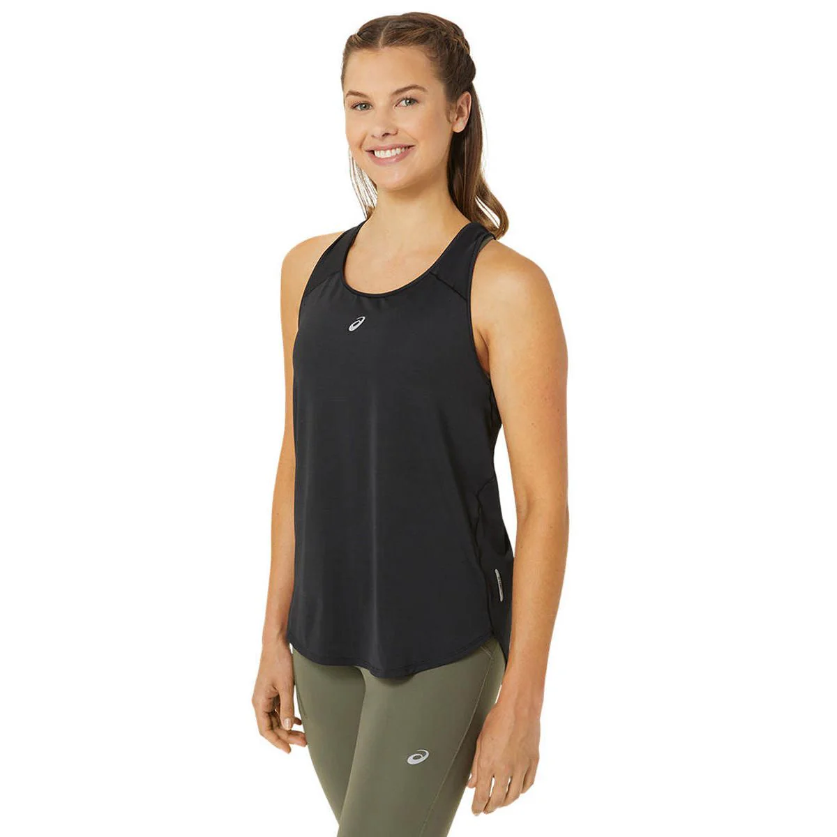 ASICS Road Women's Running Tank - Black - L (US SIZE)