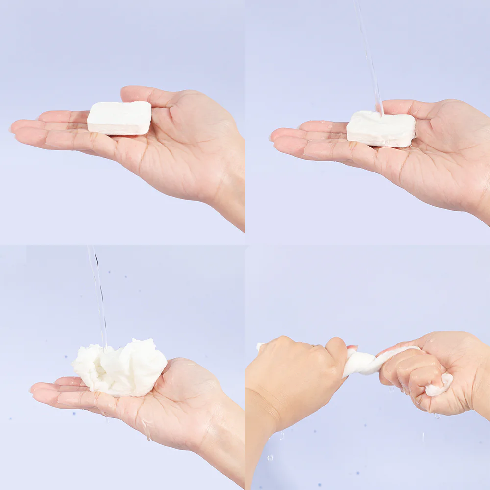 Konvy Disposable Compressed Facial Towel — Compressed, 20pcs