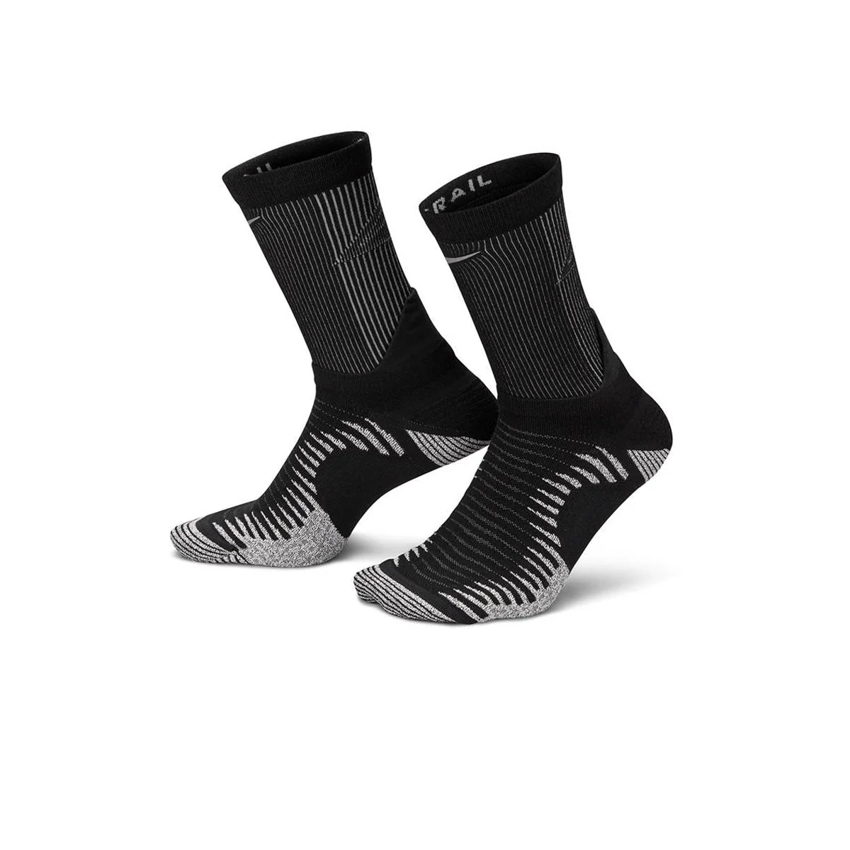 NIKE Dri-FIT Unisex Trail Running Socks - Black - 2XL (US SIZE)