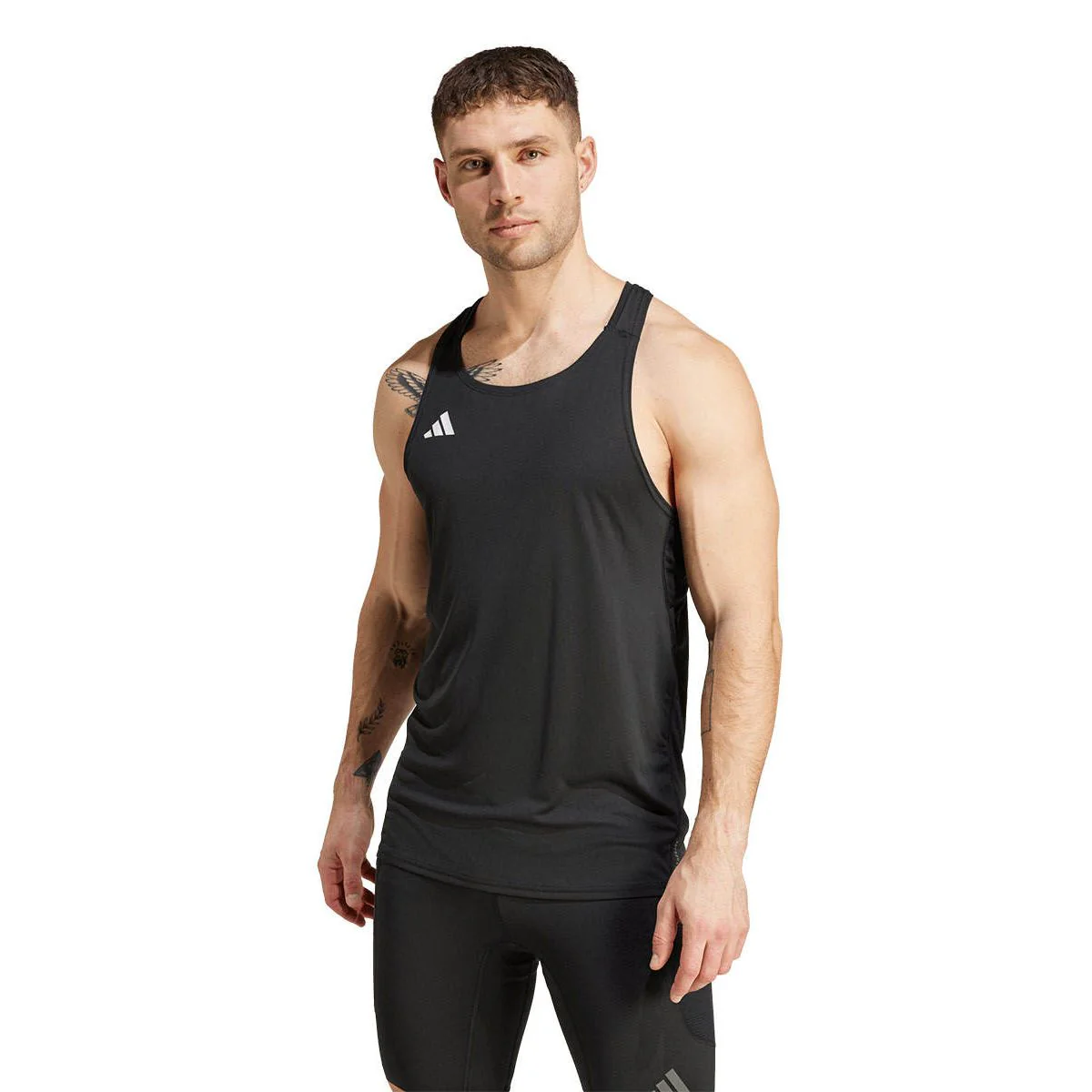 ADIDAS Adizero Essentials Men's Running Tank - Black - 2XL (ASIAN SIZE)