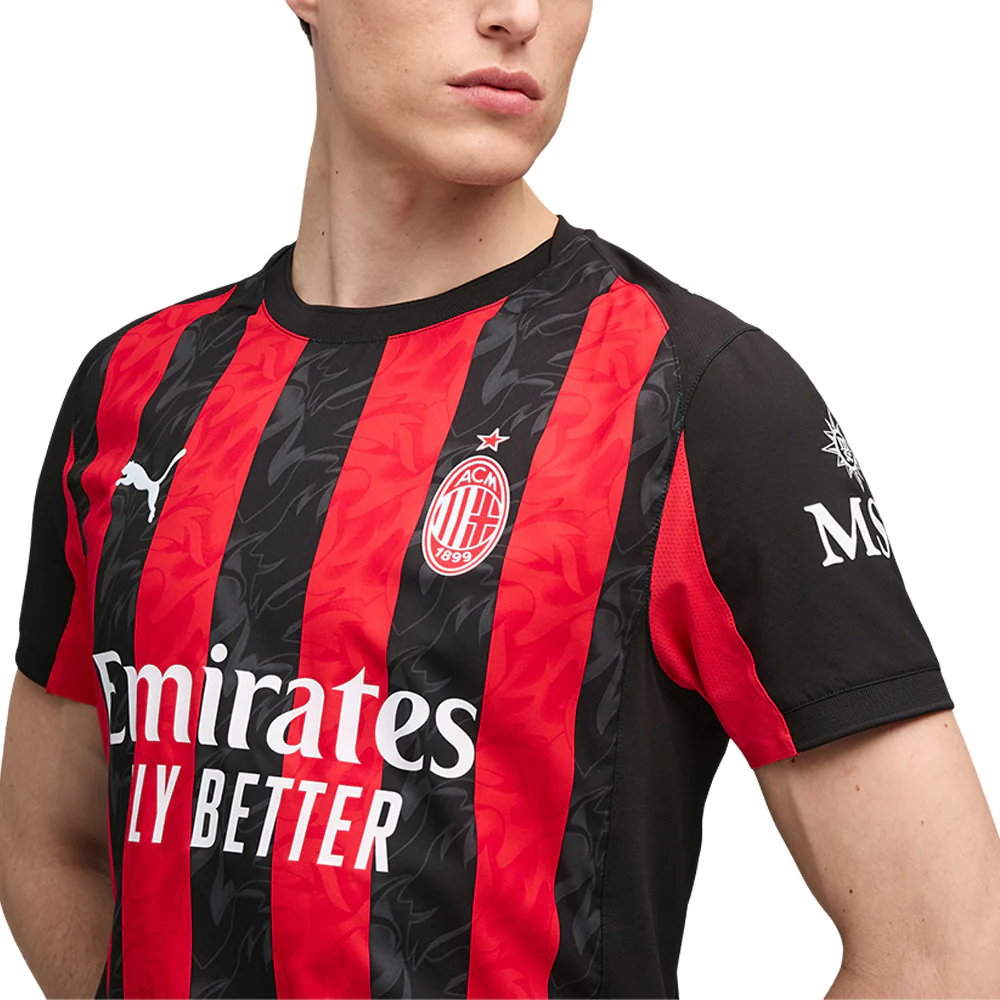 PUMA Men's AC Milan Home 2025/26 Jersey - Multi Color - 2XL (US SIZE)