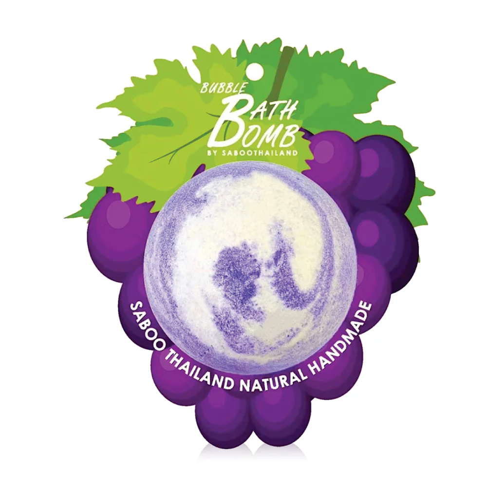 Saboo Thailand Bubble Bath Bomb Fruit Grape 150 г