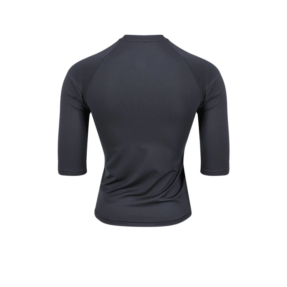 NIKE Short-Sleeve Hydroguard Girls Rashguard - Black - L (US SIZE)