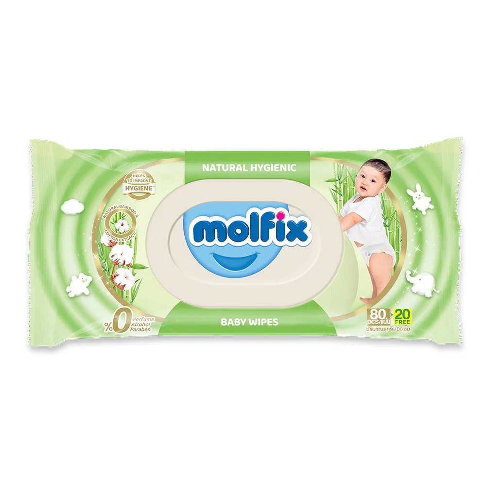 Molfix Hygienic Baby Wipes 100 Sheets — Hygienic