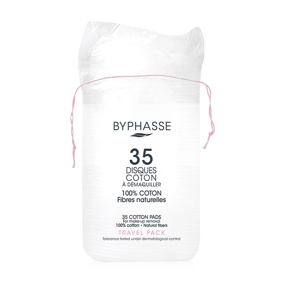 BYPHASSE Cotton Pads For Make-Up Removal 35 Pads