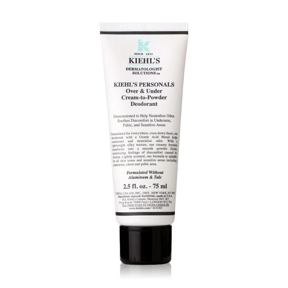 Kiehls Personals Over & Under Cream-To-Powder Deodorant 75ml