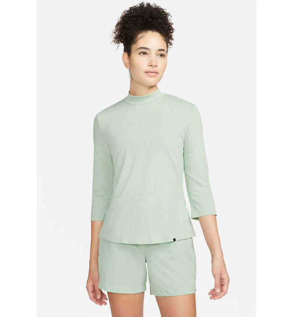 NIKE Dri-FIT UV Ace Women's Golf T-Shirt - Beige - L