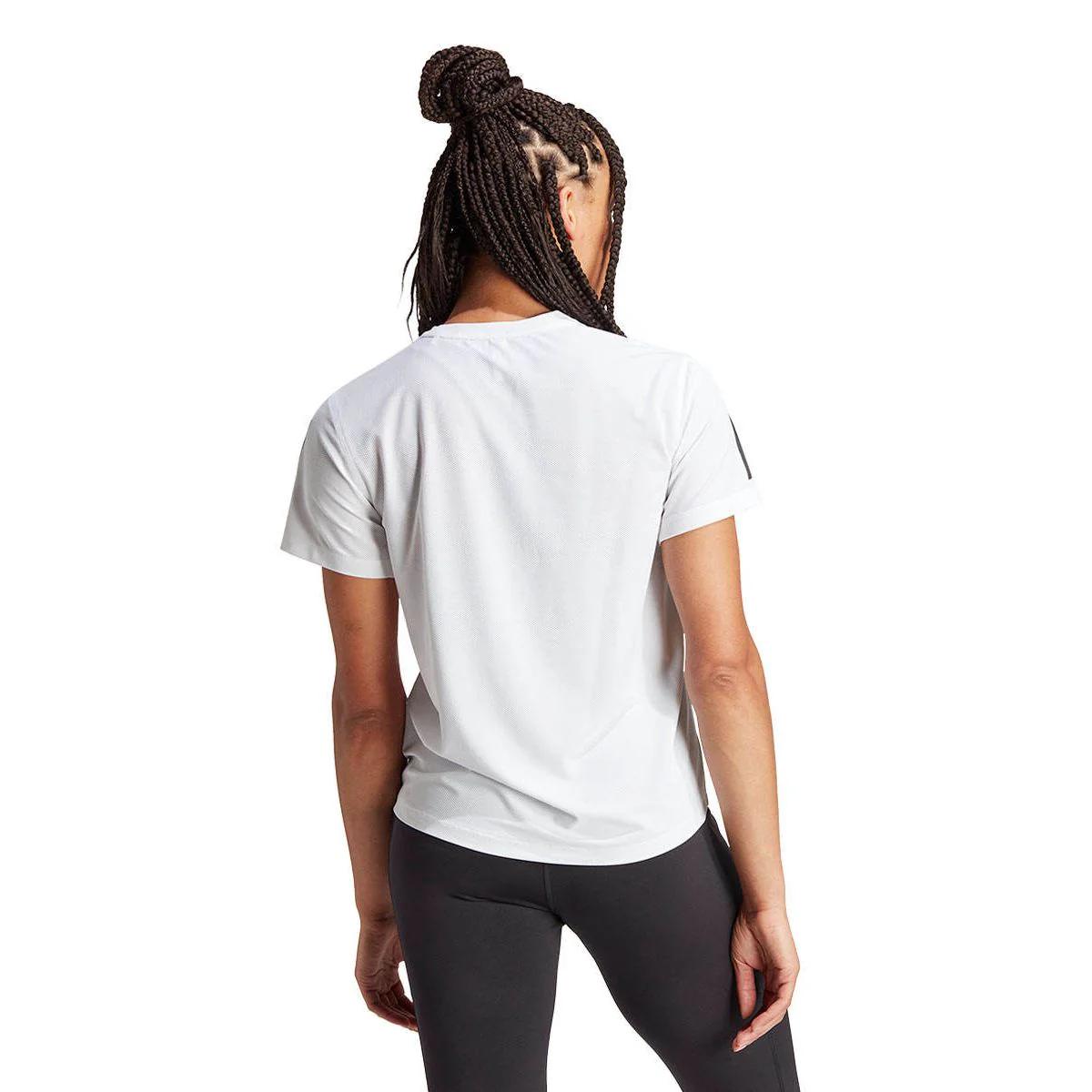 Женская беговая футболка Adidas Own the Run — цвет белый, размер 2XL (азиатский размер)