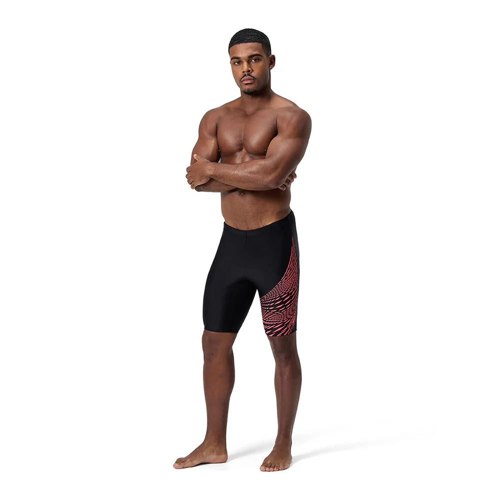 SPEEDO Medley Logo Jammer Men's Swim Shorts - Black - 32 INCHES