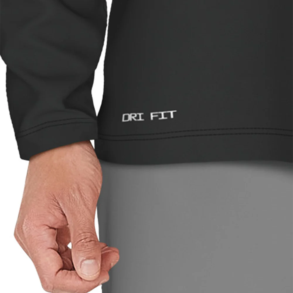 NIKE Hydroguard Long-Sleeve Men's Swim Shirt - Black - L (US SIZE)