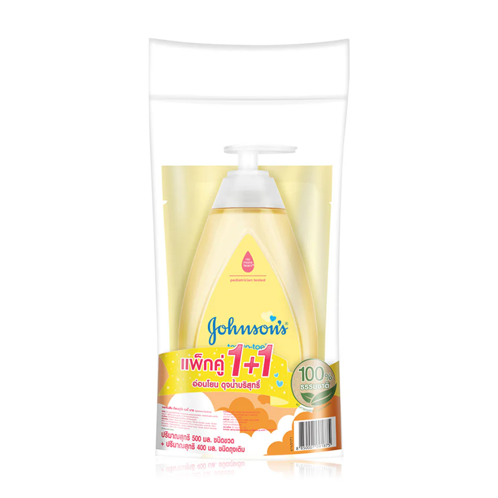 Johnsons Baby Top to Toe Baby Wash 500 мл + Refill — New Born, 400 мл