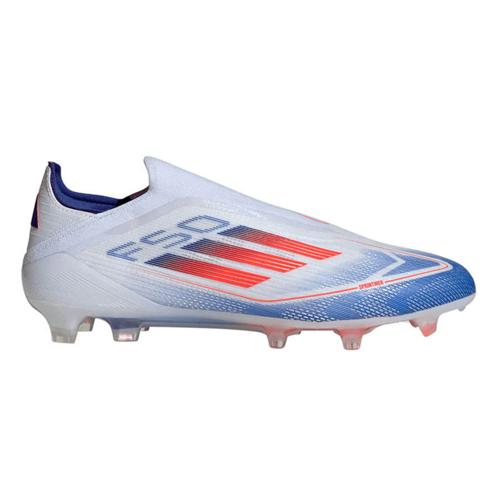 Мужские футбольные бутсы Adidas F50 Elite Laceless Fg — цвет белый, размер UK 10