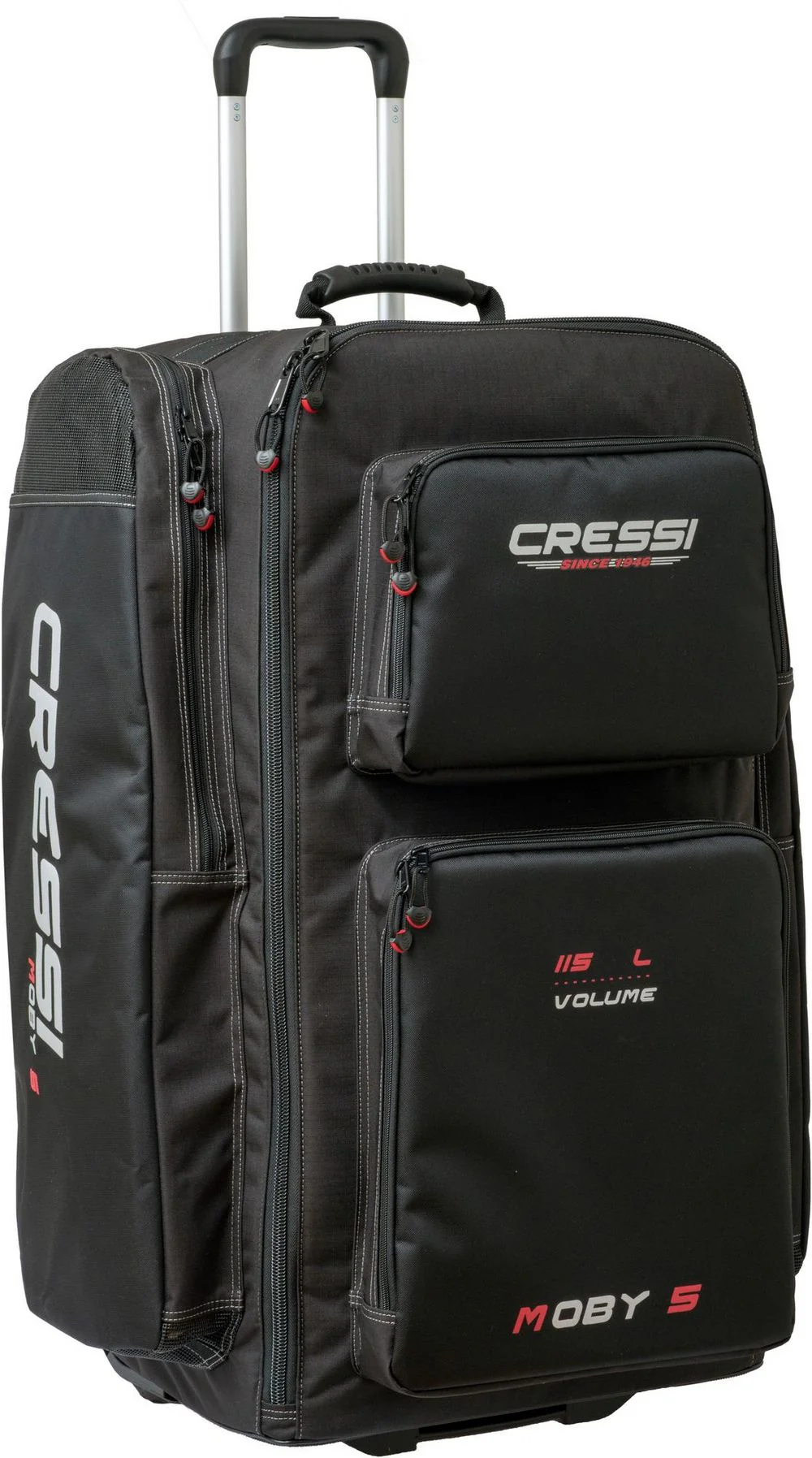CRESSI Moby 5 Trolley Bag - Black - One Size - Black