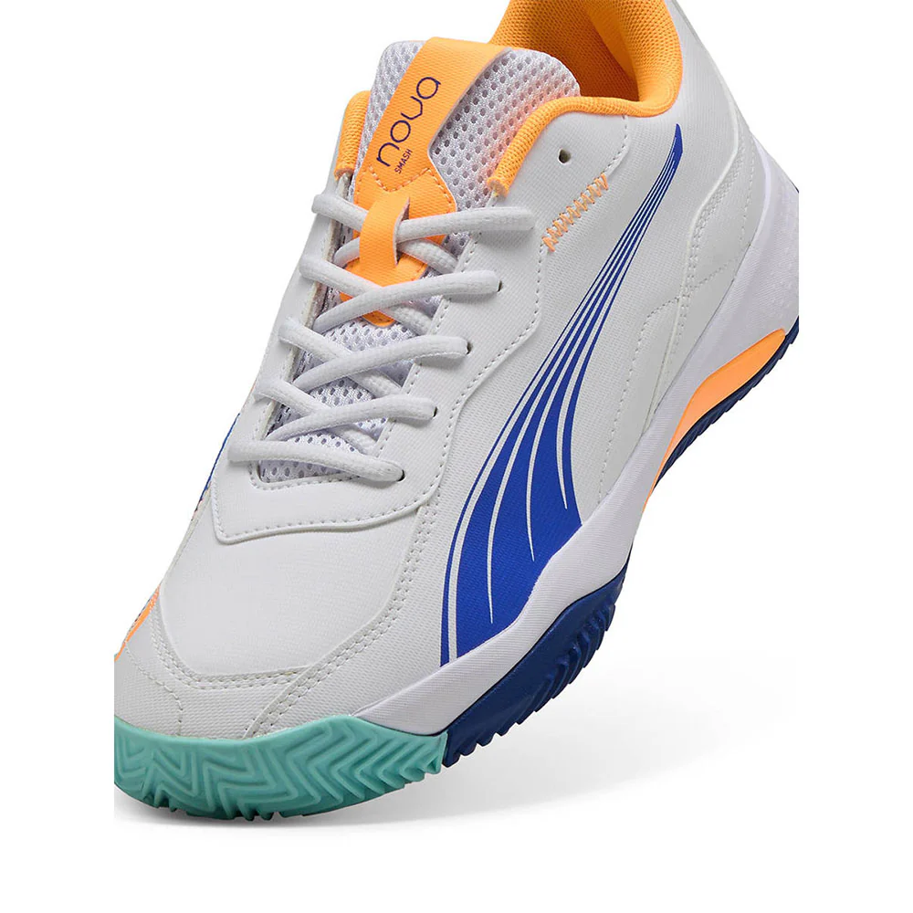 PUMA NOVA Smash Padel Men's Futsal Shoes - White - UK 10