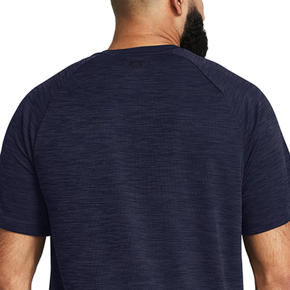 UNDER ARMOUR Tech™ Textured Men's Training T-Shirt - Blue - L (US SIZE)