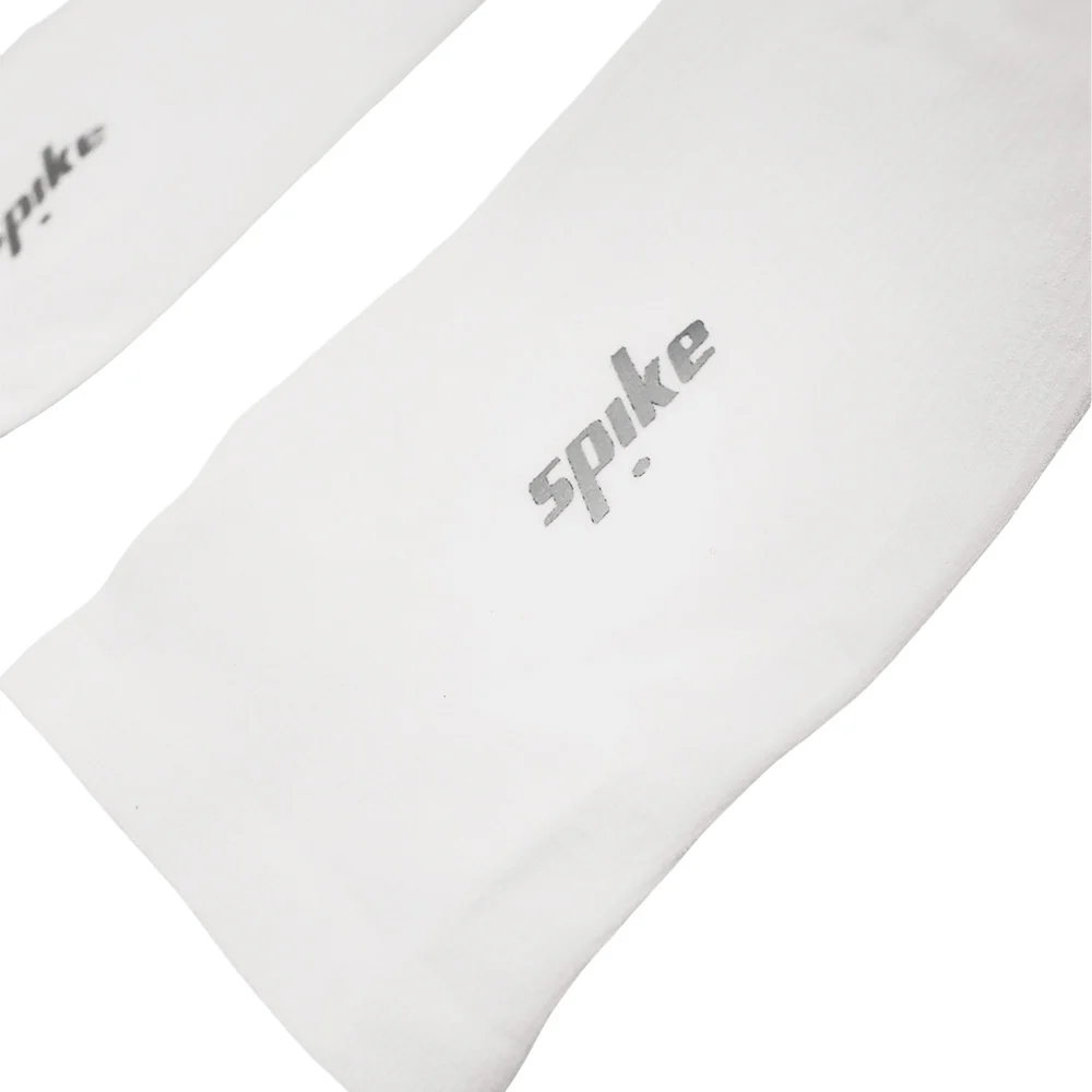 SPIKE White Unisex Running Arm Sleeves - White - ONE SIZE