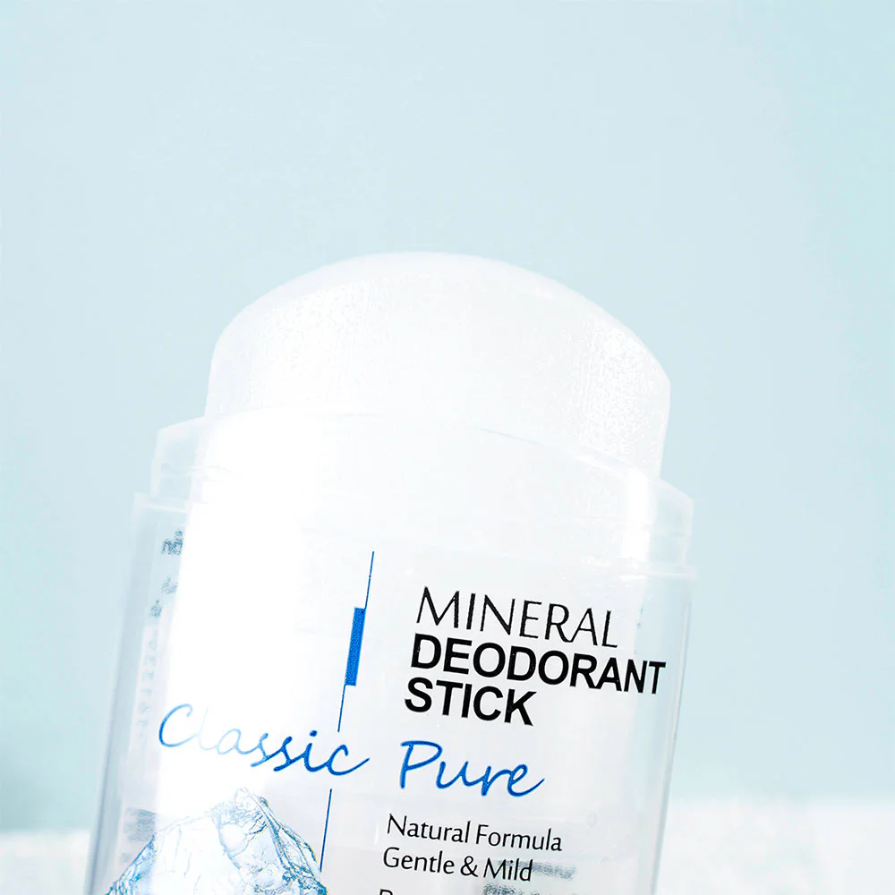 DEOKLEAR Set 2 Item Classic Pure Mineral Deodorant Stick 70g + Roll On Classic Pure 65ml