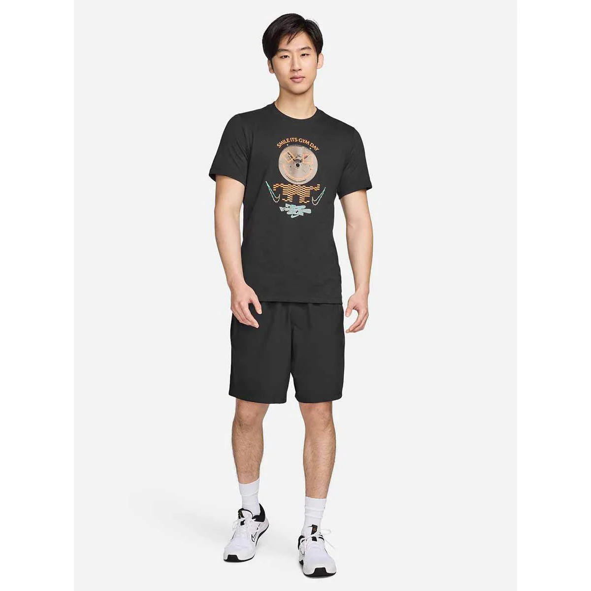 NIKE Fitness Men's Training T-Shirt - Black - L (ASIAN SIZE)