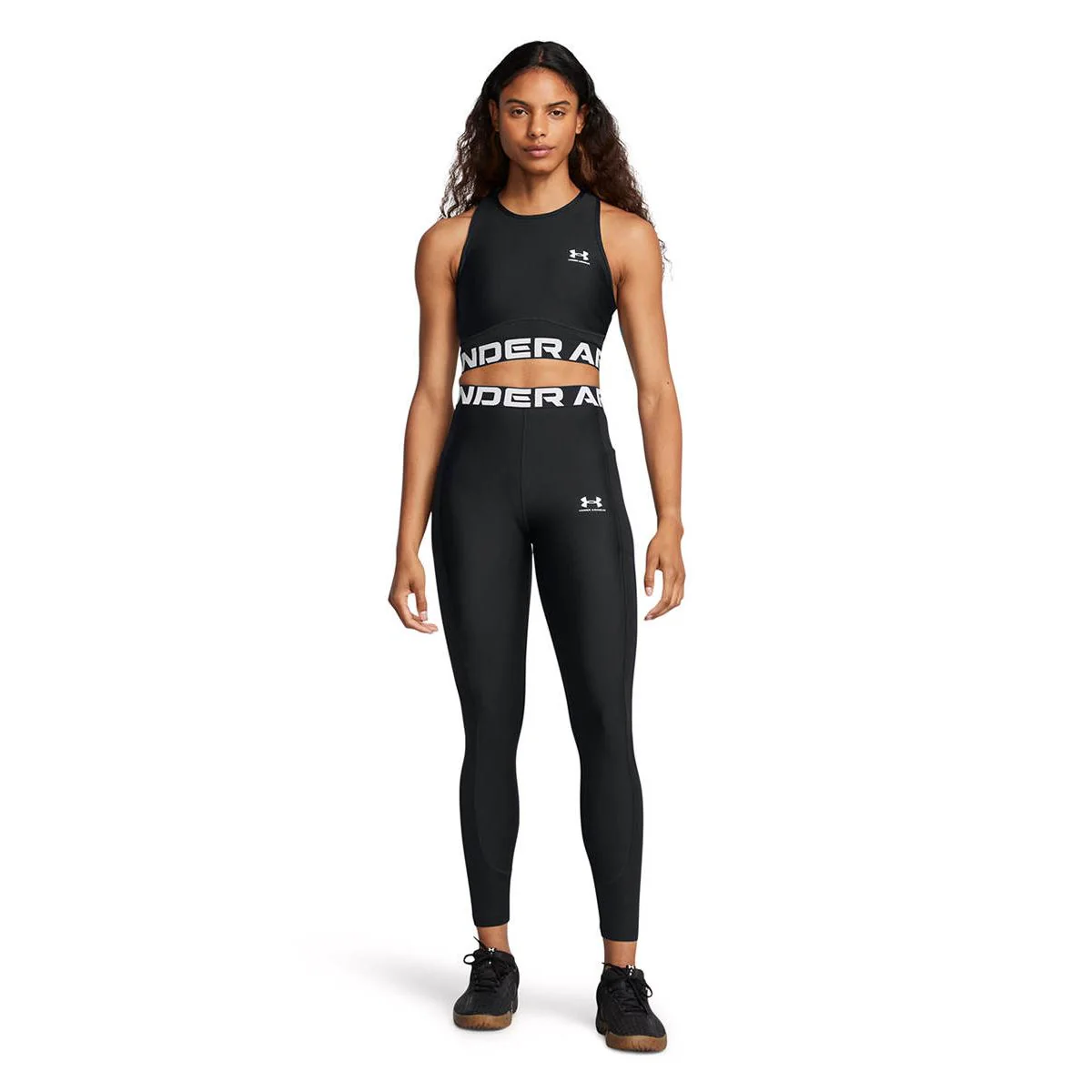 UNDER ARMOUR HeatGear® Rib Women's Training Leggings - Black - L (US SIZE)