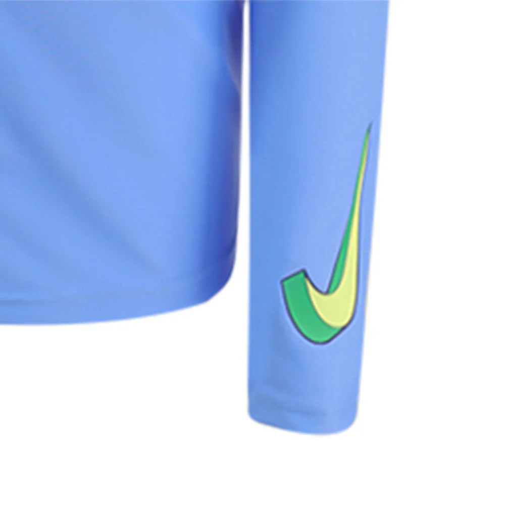 Nike 3-D Swoosh Long-Sleeve Boys Rashguard — цвет синий, размер L (американский размер)