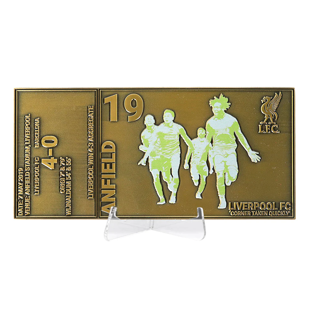 LFC 4 - 0 Barcelona Ticket - Gold - ONE SIZE