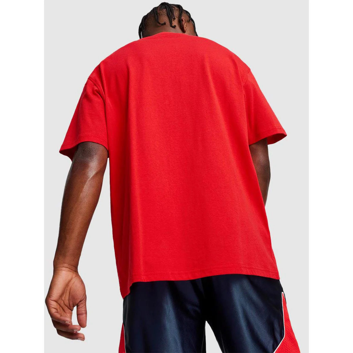 Мужская футболка Puma Hoops Showtime Basketball — цвет красный, размер L (UK SIZE)