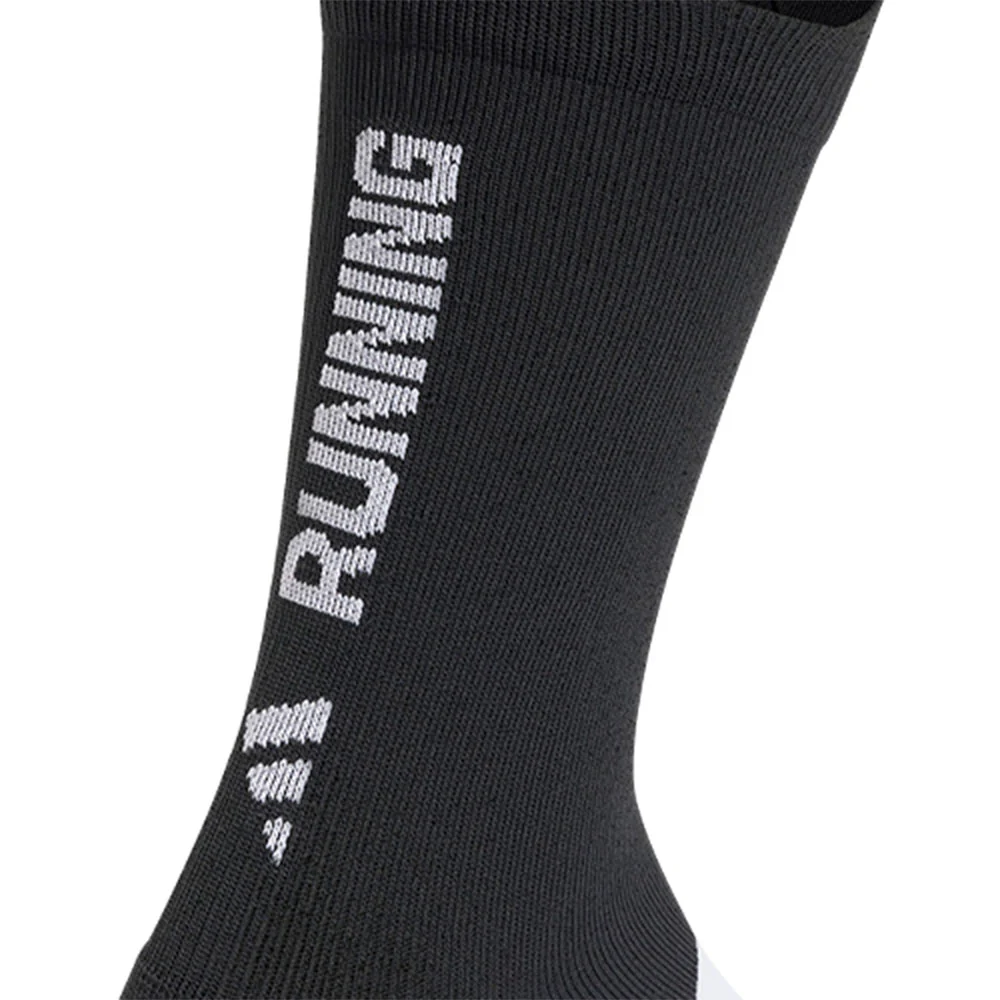 ADIDAS Runxgraphic Unisex Running Socks - Black - L (US SIZE)