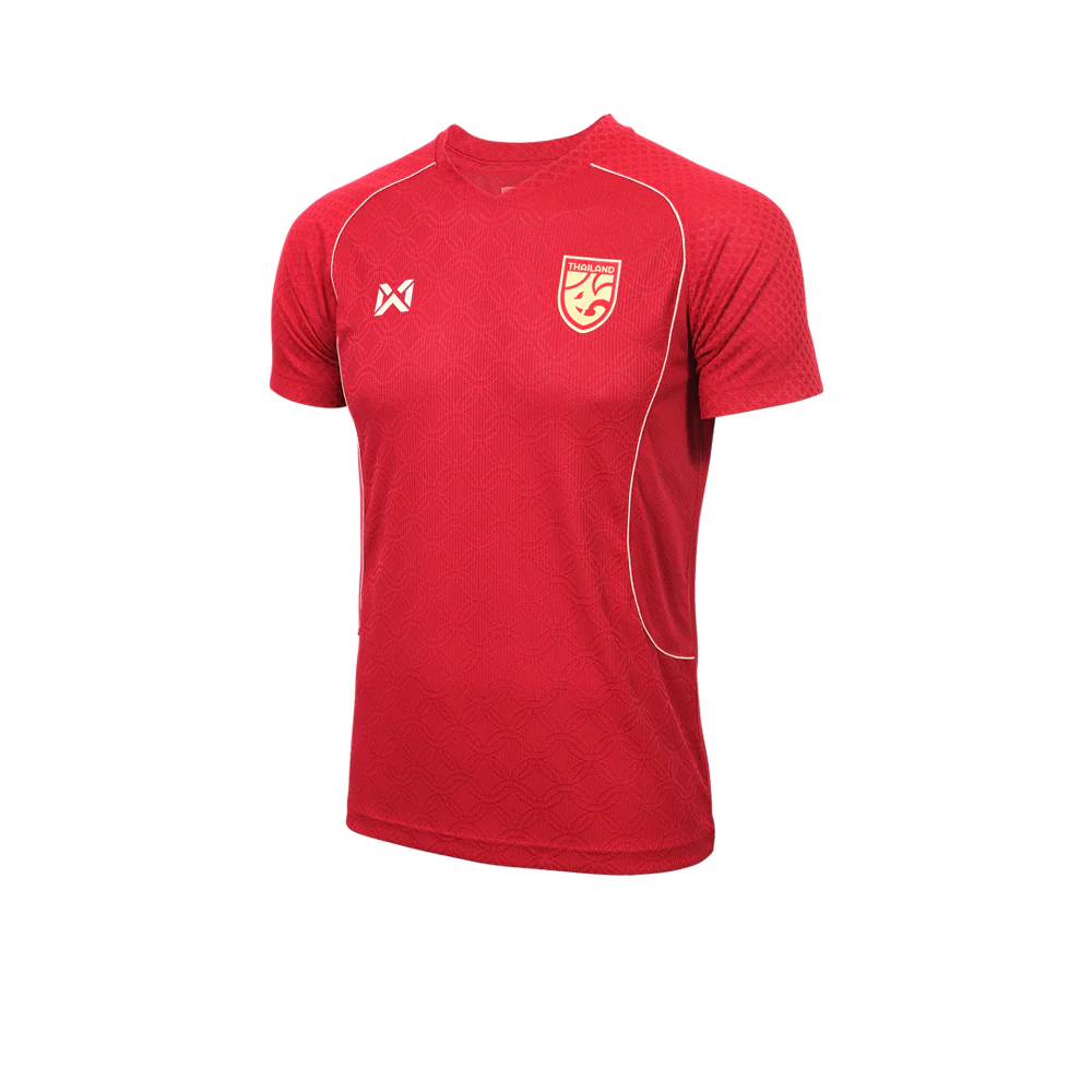 WARRIX Unisex Thailand National Team Away Replica 2025/26 Jersey - Red - 2L (ASIAN SIZE)