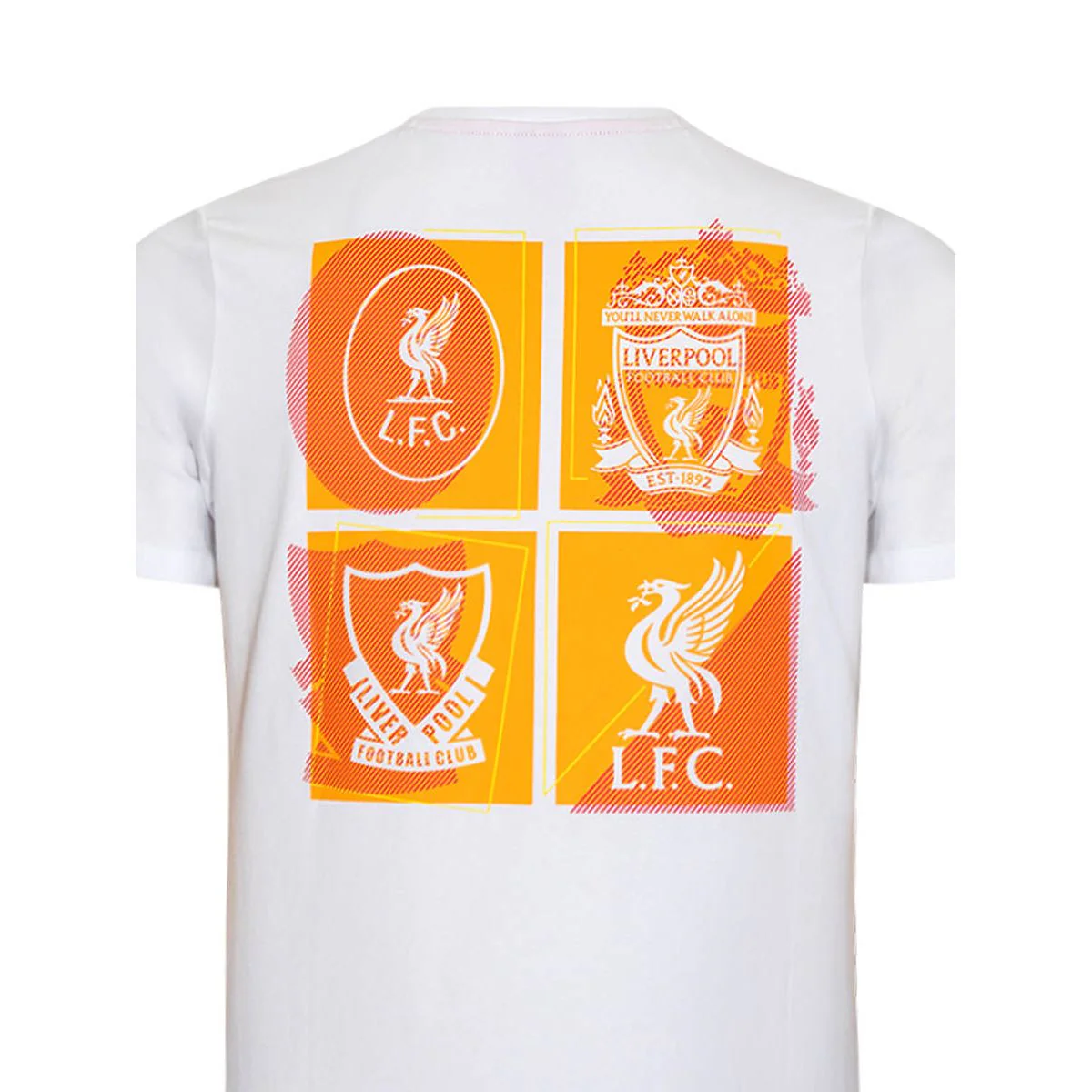 LFC Crest Logo Men's Football T-Shirt - White - 2XL (UK SIZE)