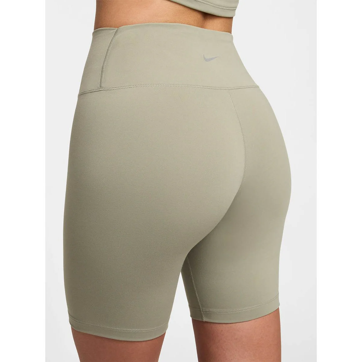 Женские шорты Nike One High-Waisted 8" Biker — цвет зеленый, размер L (азиатский размер)