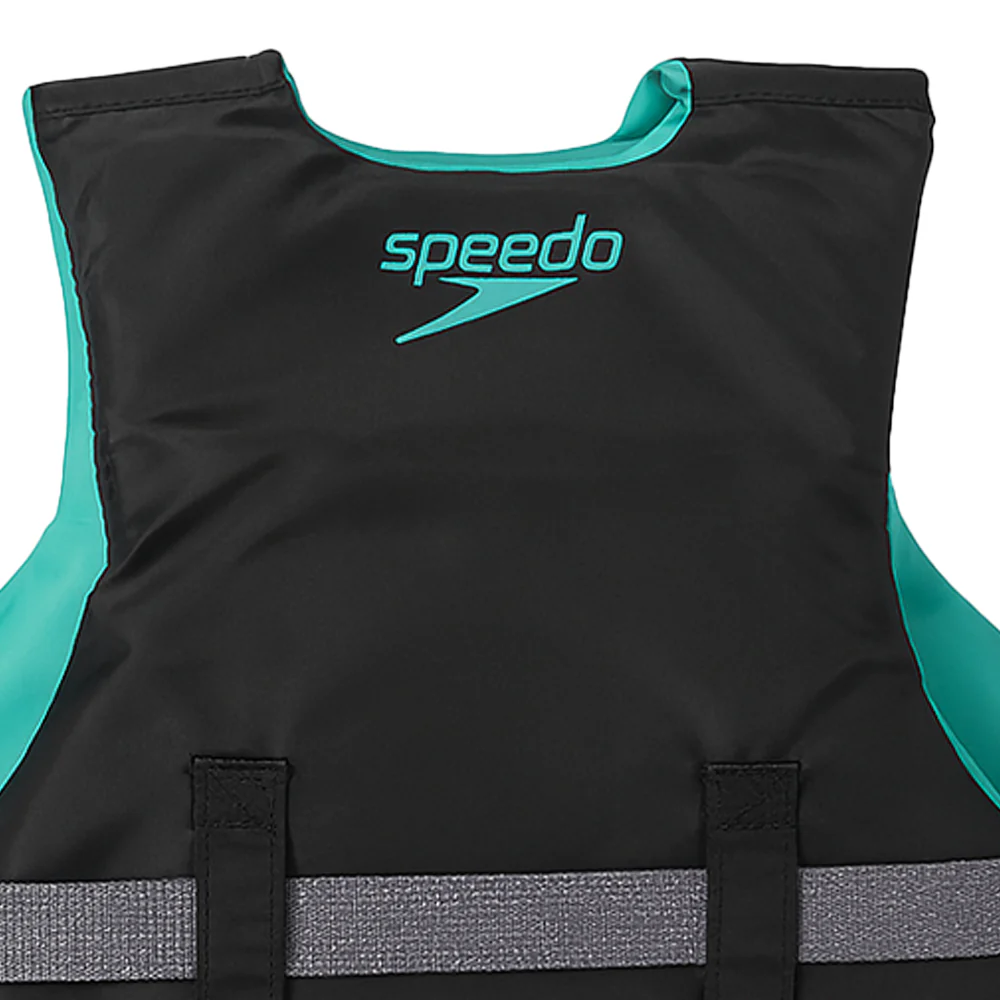 SPEEDO Youth Nylon PFD Kids Life Jacket - Black - ONE SIZE