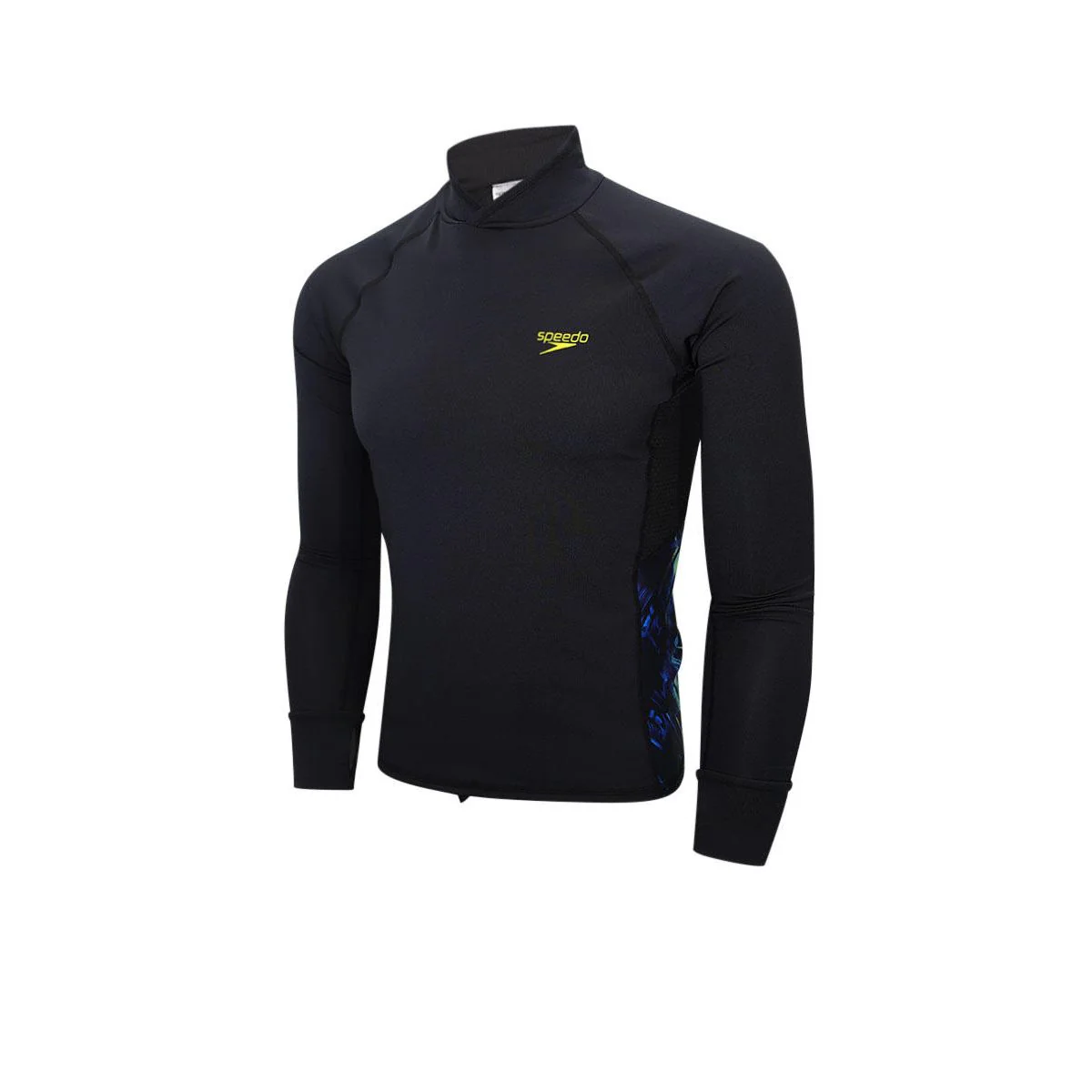 SPEEDO Deluxe Long Sleeves Breathable Men's Rashguard - Black - 2XL (UK SIZE)